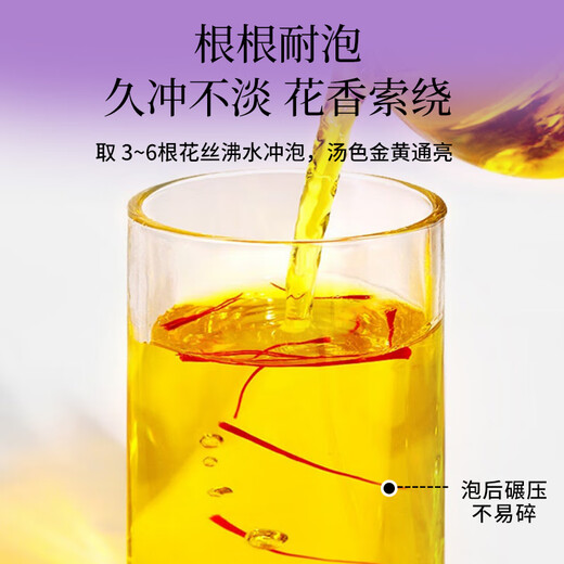 乾康和【假一赔十】精选伊朗5S特级正品藏红花正宗西红花女性泡水非西藏伊朗进口藏红花特级正品礼盒 特级20g【4罐精致礼盒装】