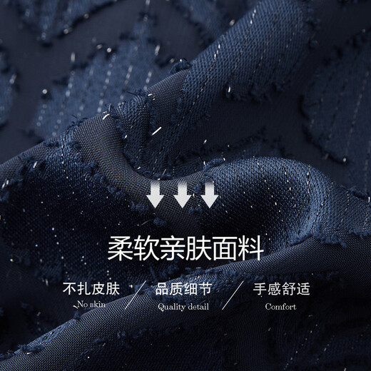 Demana bright silk glitter quality spring and autumn French V-neck long-sleeved shirt jacquard temperament shirt women's tops