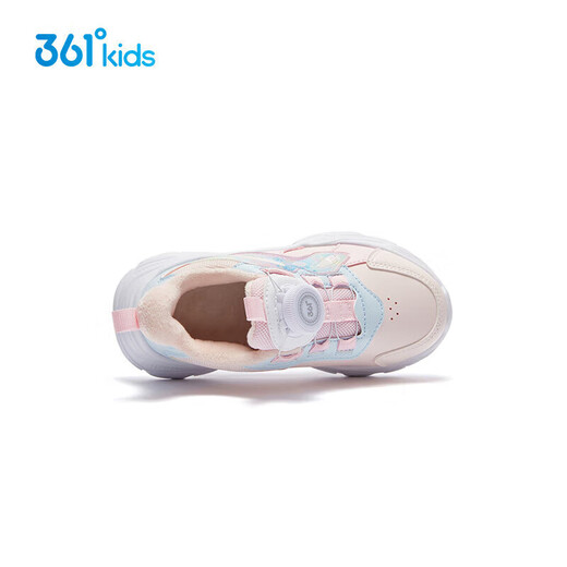 361°童鞋2025冬季小童女童旋纽扣跑鞋 蓝31
