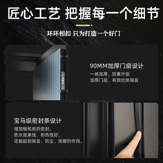Star Moon God’s entry security door front ten brand A-level villa door home security door password lock mother door entrance door smart lock entry door zinc alloy single door bag door installation 2150*960/2050*1050 standard mechanical lock pre-sale