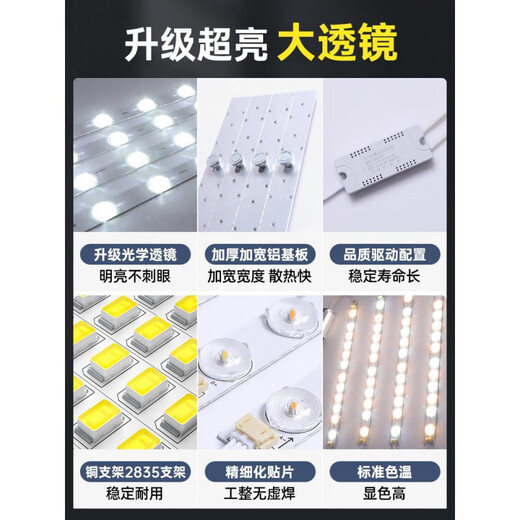 Shantoulin Village LED LED LIGT STRIP LANGE STRIP LICHT STRIP ULTRA HILLIGE LICHTE LICHTE KANHE CHIP Rekonstruktion Lampboard Wohnzimmer Ersatz Leuchte Deckenlampe warmes weißes weißes helles 12052m10 andere