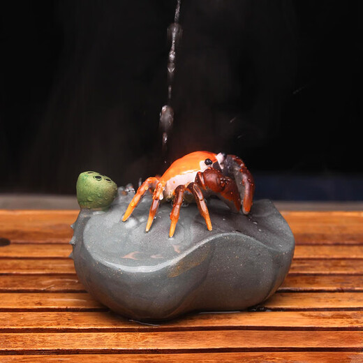 Blue Sky Asks the Moon, Purple Sand Tea Pets, Color-Changing Crabs from All Directions, Lotus Leaves, Stones, Lotus Seeds, Crafts Ornaments, Creative Ornaments, Little Lotus Leaves to Raise