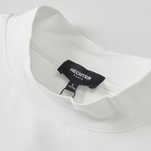 DANIEL HECHTER [Same Model in Shopping Mall] Men's Round Neck Pull-up Comfortable Long Sleeve T-Shirt LT12013 White XL