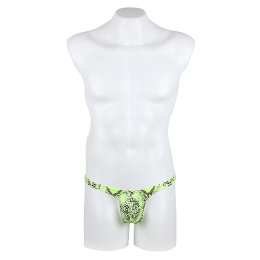 Kang Mengdi sexy underwear men's bed sexy temptation large size gay special thong hot open crotch sexy free to take off MP231 green 2XL (recommended 161-180Jin Jin equals 0.5 kg)