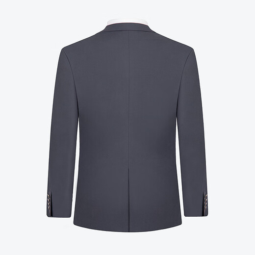 Qipai suit men's business formal flat lapel gray groom's wedding dress two-piece set 126JC70970 Ash 50 B 180/100B