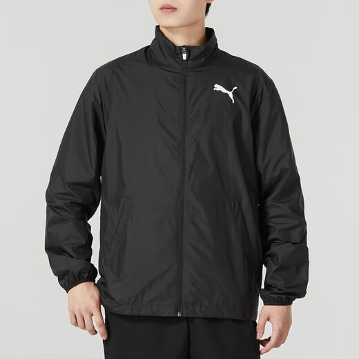 PUMA Jacket Men's Running Fitness Casual Sportswear Outdoor Travel Lightweight Loose Windproof Woven Jacket M