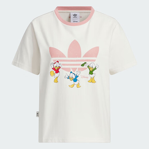 Adidas (adidas) clover kurzärmelig Frauen Sommer Neue Mode komfortable lose, atmungsaktiven oberen runden Hals T-Shirt Sportswear JP1428 S