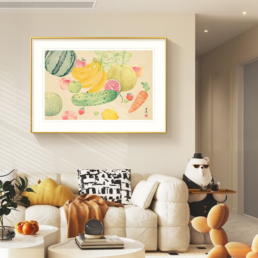 Long time no see cream style restaurant decoration painting harvest picture sofa background wall hanging painting living room mural