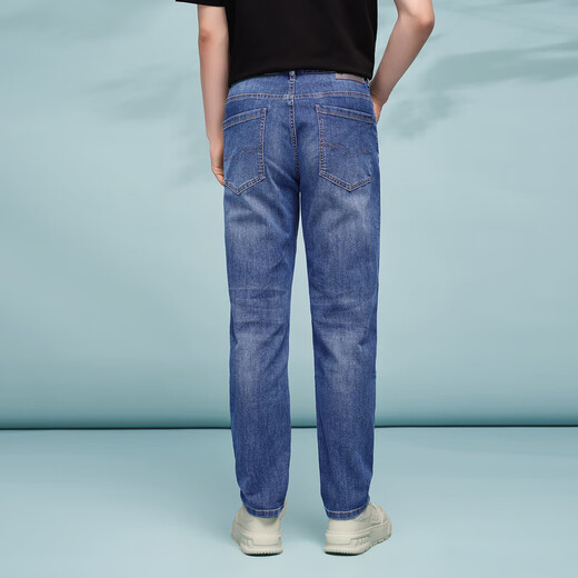 Heilan House (HLA) jeans men's Yixinzhiwei series ice oxygen bar pants men's spring and autumn, cool and antibacterial, blue-gray transition color (medium) 02 L 175/84A recommended 66-71kg