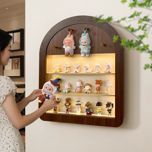 Blind box storage meter box blocking decoration new distribution box switch box hanging painting figure trendy display stand Cute Box Settlement-A (not including figures) without lights overall size 51x60cm (covering size 40x30cm)