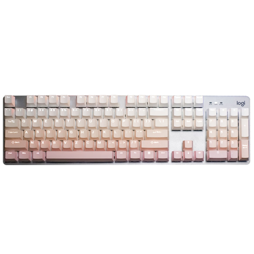 Logitech K845 Juego de teclado mecánico El teclado con cableado del teclado de la oficina del teclado con cable del teclado personalizado Versión personalizada de teclado Dé regalos para la novia de los niños K845 Risan Sakura Gradient Edition Roll Roll