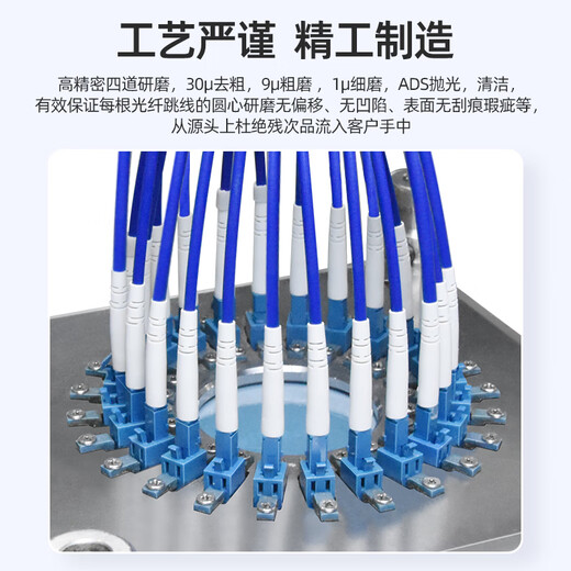 优普连 铠装光纤跳线单模四芯六芯八芯LC转LC/ST/SC/FC 防鼠抗拉室外光缆软铠带钢丝圈尾纤 铠装单模四芯SC-SC 20米