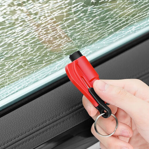 Car safety hammer, escape hammer, one-second window breaker, car broken glass, car multi-functional self-defense life-saving hammer, safety hammer, random color, 1 piece