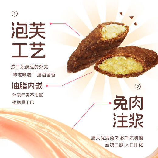 Cat Daddy's Kitchen Puff Cat Food Fresh Meat Filled Sandwich Staple Food Cat Level 2 No. 5 Puff Cat Food Baking Bag 1000g Pigeon Meat Flavor