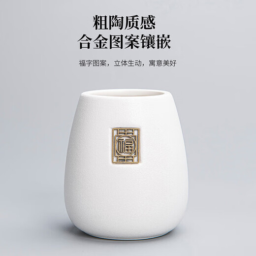 Chuwu coarse pottery tea ceremony six gentlemen combination household tea knife tea needle clip set tea table ornaments kung fu tea set accessories