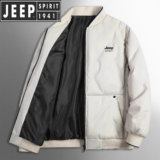 Jeep Spirit Jeep Baumwolle Kleidung Herren Winter Trendy Brand verdickt warme Baumwollkleidung Baseballkragen lässig große Arbeitsjacke Männer 9898 Khaki [Baumwollkleidung] xl