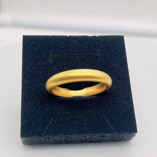 High-quality fake gold ring, high-quality South African Sikkim ring, 4 mm wide face, ancient traditional gold ring for men and women, US size 8/national standard size 15-16
