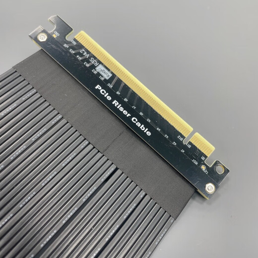 ADT graphics card extension cable PCIE4.0x16 suitable for ATX computer 1 computer chassis graphics card 90-degree high-speed flexible cable R33SF-BK-4.0-black cable 4.0x16 flat 0.25m