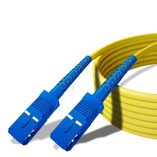 Chen Feiyang Telecom grade fiber optic jumper SC/FC/ST/LC single-mode single-mode double-core low-smoke halogen-free fiber optic jumper SC-SC (single-mode single-core) 3 meters