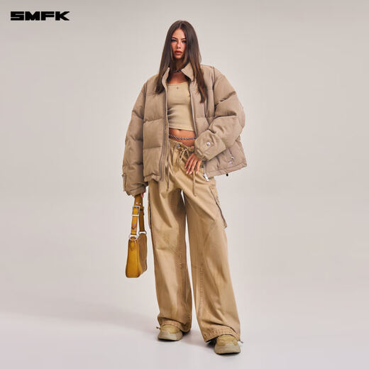 SMFK Cross Statue Wilderness Hunting Cotton Clothes Thickened Warm Fashionable High-end Jacket CG011B1/S Sand Color CG011S M