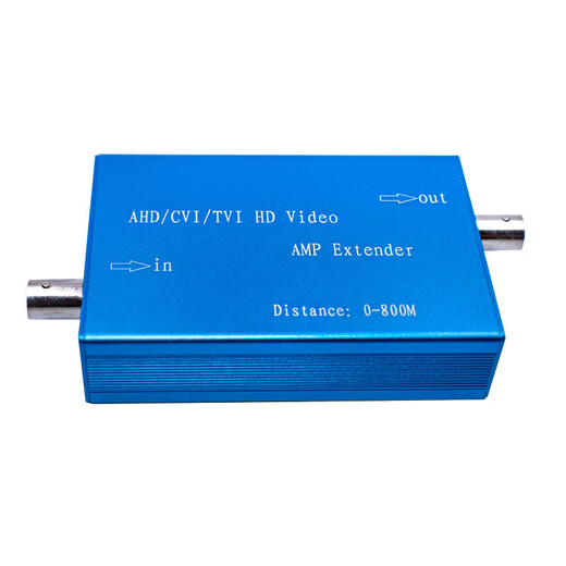 Surveillance video extender BNC coaxial camera amplifier analog signal enhancement anti-interference transmission 800 meters one coaxial high-definition analog amplifier (with power supply