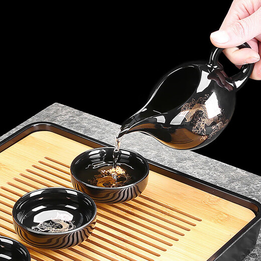 Chu Wu Kung Fu tea set, home office reception teapot, high-end ceramic Xishi pot, tea cup, complete gift box