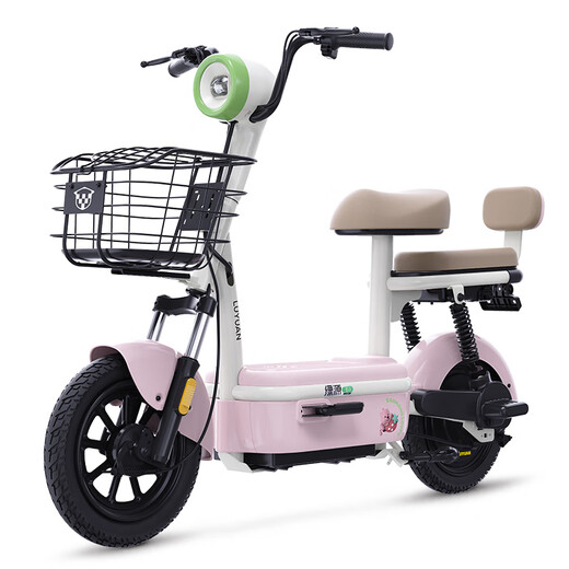 Luyuan Store Pickup Carle 11 New National Standard Electric Bicycle Intelligent Cost-Effective Anti-Flame Retardant Electric Bicycle Adult Commuting Small-sized Electric Bicycle Can Be Licensed Go to the store to choose the color - 48V20A lead-acid