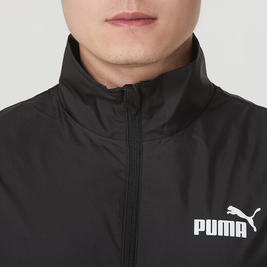 彪马（PUMA）外套男装 春季新款跑步运动衣服户外出行上衣宽松休闲行政夹克男 687105-01/梭织立领/黑色/主推款 M M(175/96A)