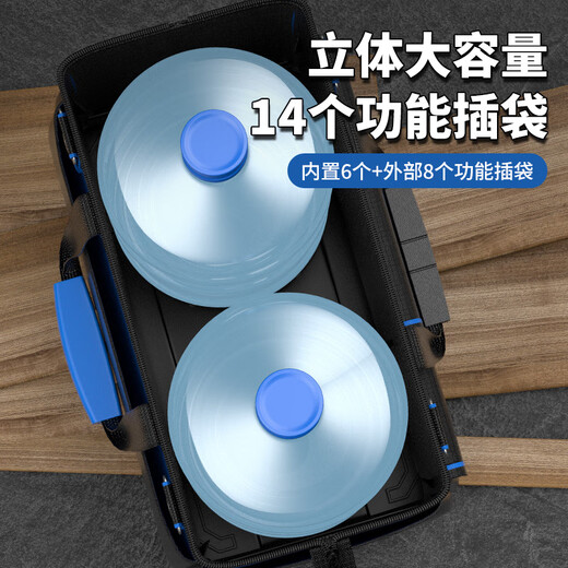 Chint Tool Bag Strong and Durable Portable Electrician Bag Canvas Thickened Wear-Resistant Strong Durable Repair Multifunctional Storage 18-inch Classic Waterproof Oxford Cloth