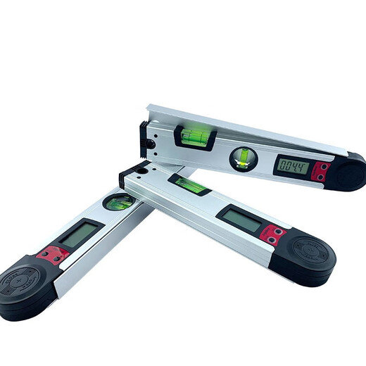 Qian Huinong 225 degree digital display angle ruler multi-functional protractor horizontal ruler aluminum alloy electronic woodworking 250MM ruler length