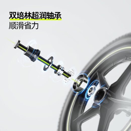 COOGHI children's balance bike 1-3-6 years old sliding baby walker ultra-light entry-level model S2 solid wheels - 12 inches COOGHI green