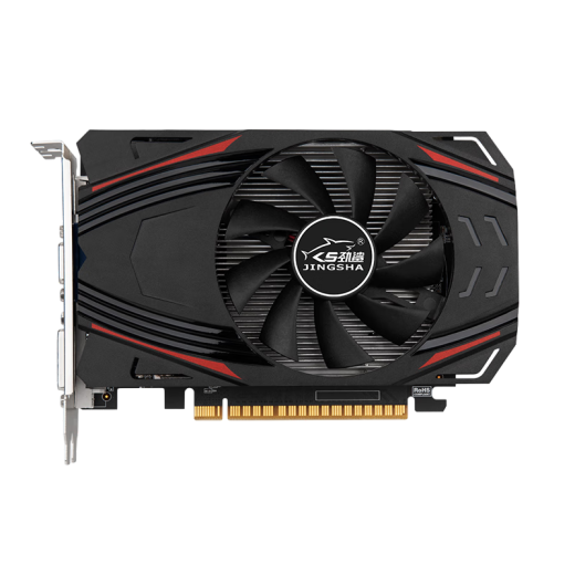 
Jinsha RX550/GTX960/GTX1050TI/GTX1060 desktop new graphics card office design e-sports 3A gaming brand new semi-height independent graphics card desktop graphics card GTX750TI D5 4G large fan