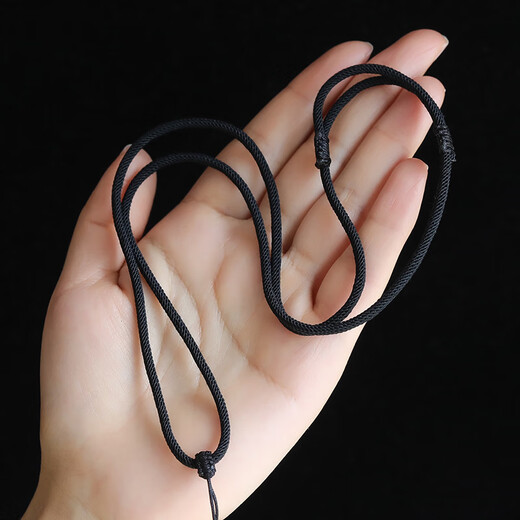 Tang Huisser hand-woven peace buckle pendant lanyard jade jade pendant adjustable red rope halter necklace rope for men and women 2mm peace red-Jiahetian jade