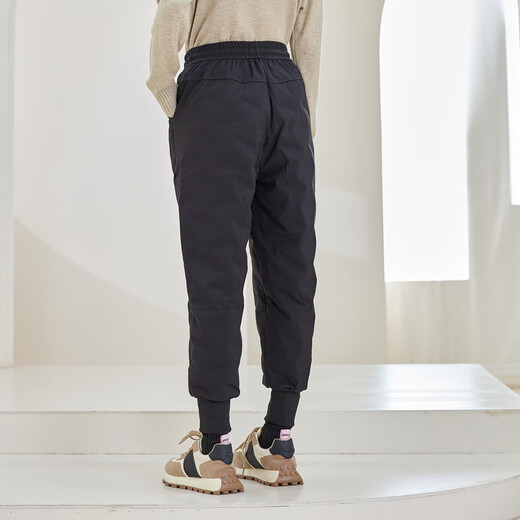 Flying in the Snow SQ Winter New Style Fashionable Versatile Long Style Warm Daily Casual Comfortable Cold-Resistant Couple Style Down Pants Black|8056 2XL 185/88A