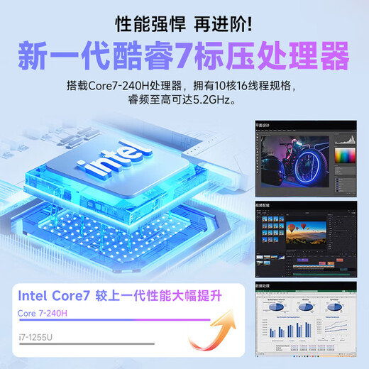 Dell (DELL) Inspiron 14Plus 7440 14-inch metal thin and lightweight portable student online class office business gaming laptop Core7 16G 1T 2.5K new product 120Hz official standard configuration