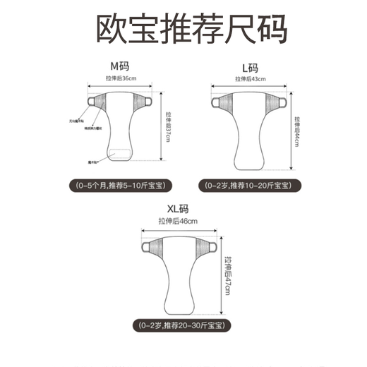 欧孕（OUYUN）婴儿尿布可水洗纯棉纱布防漏如厕训练纸尿裤尿戒子 小狗 XL 4条装