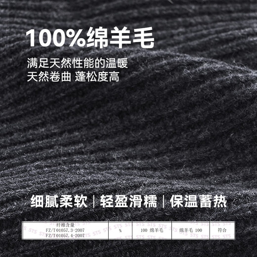 Made in Tokyo, 100% pure wool hat, autumn and winter thickened warm woolen hat, knitted hat, ear protection and cold protection hat for men