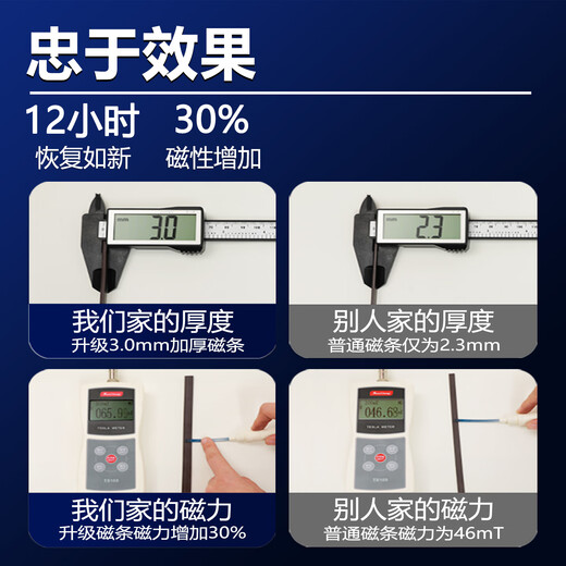 Ouliao Yindu commercial two-door four-door six-door refrigerator freezer magnetic seal strip door adhesive strip door seal universal display cabinet closure strip horizontal hotel kitchen refrigeration suction accessories thickened version special black seal