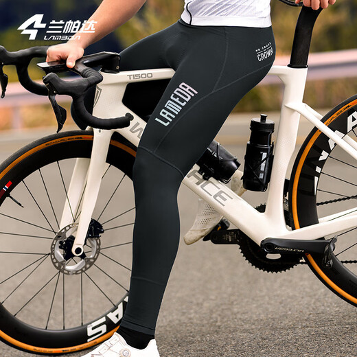 Pantalon de cyclisme Lamparda pantalon masculin Four Seasons Universal Cycling Suits Road Bicycle Riding Equipment Sautpuise Sunrise Version Lumière de Small Blue Pantalon Sunrise Tablers-Black L (60-70 kg)