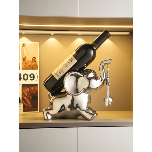 Tanbeiman red wine display rack light luxury elephant wine holder red wine rack ornaments home living room wine cabinet sideboard decoration housewarming gift awesome wine rack ornaments does not include wine bottles