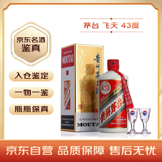 Moutai Feitian Maotai-flavor Baijiu 43% 500ml Single Bottle Famous Liquor Appraisal