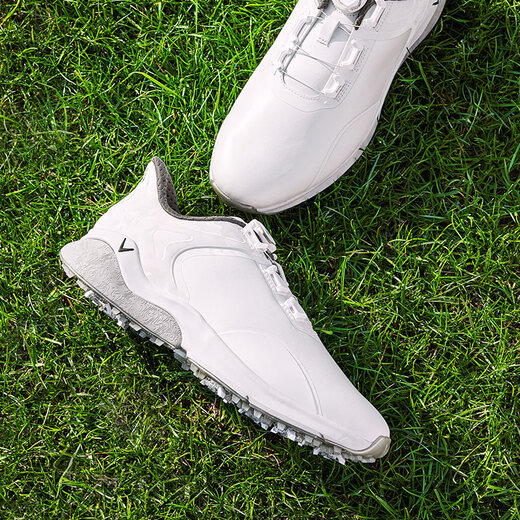
Callaway Golf Shoes Men's Spiked Shoes BOA Knob Tour-grade Golf Men's Sports Shoes M598 White M598-20 41