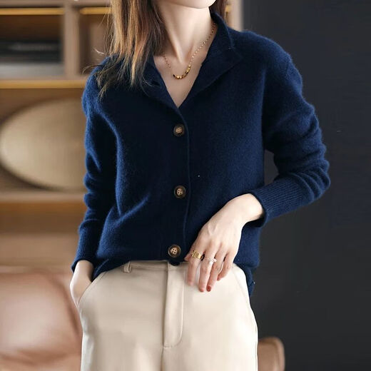 Xiu Shiyan's fashionable and fashionable sweater autumn and winter Korean women's clothing 2025 new temperament and age-reducing stand collar top loosely wear 9926 white skin S recommended 80-95Jin [Jin equals 0.5 kg]