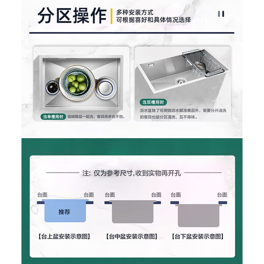 Moen same style 304 stainless steel kitchen sink handmade large single sink under counter basin 27531/27532 handmade sink SK27531SL 680MM single sink 5