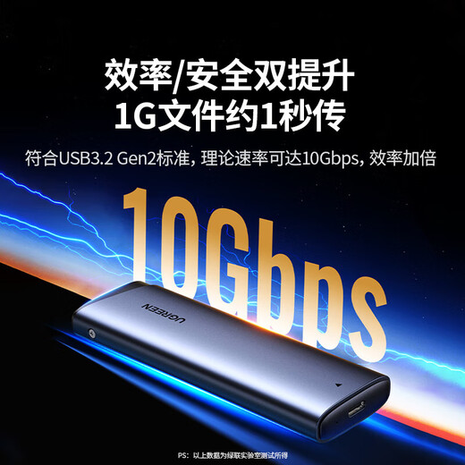 Greenlink M.2 NVMe/SATA solid state drive box Type-C3.2 mobile hard drive box external SSD mechanical hard drive box suitable for laptops Apple 16 tablet M.2 NVMe 10Gbps with dual lines