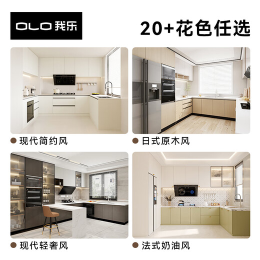 Wile cabinet package, integrated kitchen cabinets, whole house custom-made integrated stove, free boss hood, stove, universal prepayment