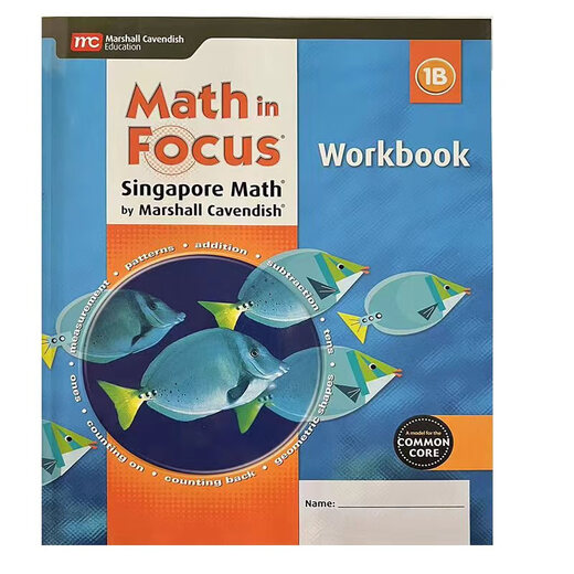 正版  美国小学数学教材和练习册 Math in Focus 系列 加州教材 英文原版数学美国课本 非新加坡课本 非新加坡教材 非新加坡教辅 2B教材正版精装一本