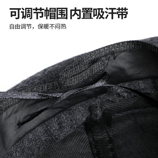 Hengyuanxiang middle-aged and elderly men's fashionable woolen hats for dad, grandpa and the elderly retro spring and autumn gentleman hat black