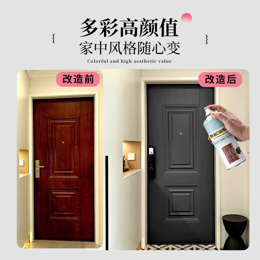 MSFIGIFTFIRE Fluorocarbon metal self-painted aluminum alloy color modified door refurbished door painted door iron door old door BL-2002-Pig liver red