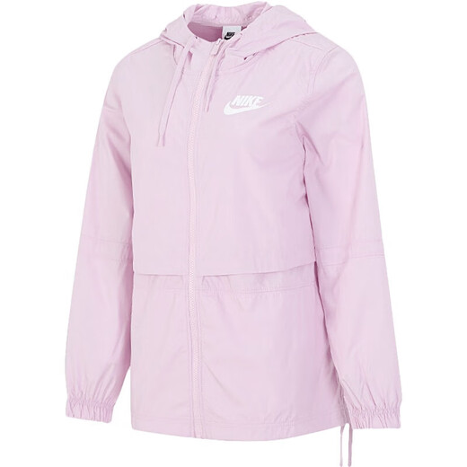 Nike Jacket Damenbekleidung Frühling neu gewebte Jacke Outdoor Fitness laufen winddurchdringliche Kapuzensport- und Freizeitkleidung AJ2983-695/Pink S/Vorgeschlagene 80-90jin [Jin ist 0,5 kg]